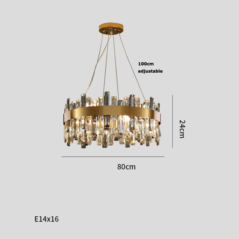 Simple Crystal Chandelier – Modern Living Room Ceiling Light