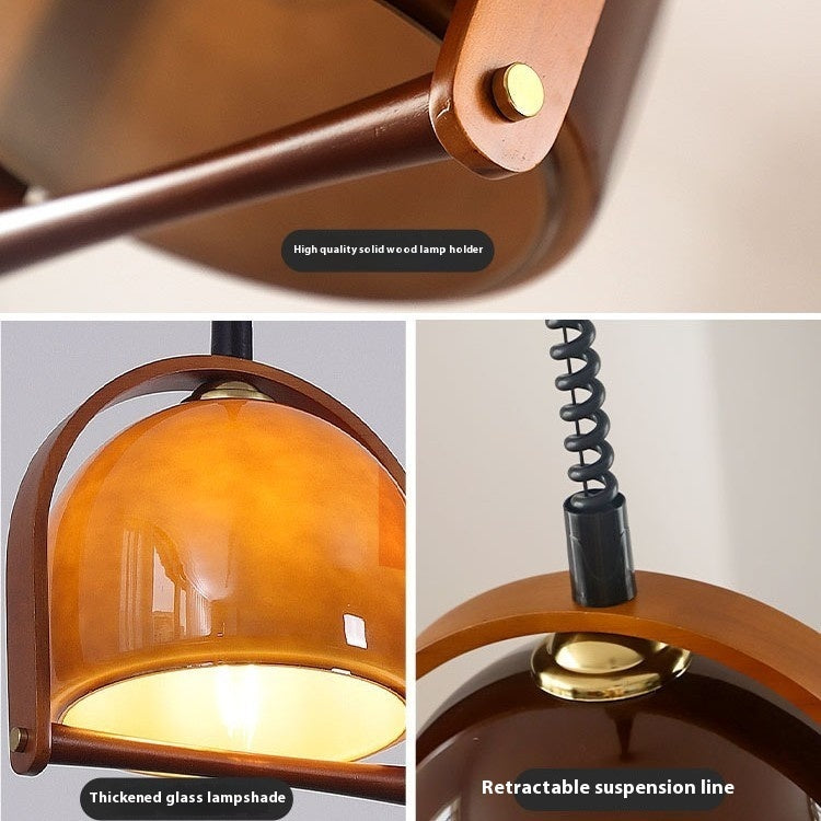 Vintage American Retro Chandelier – Retractable Restaurant & Bedroom Light