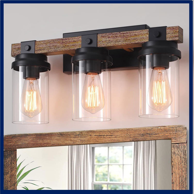 American Rustic Wall Lamp Country Style Corridor Passage Bedroom Bedside Wall Sconce Light
