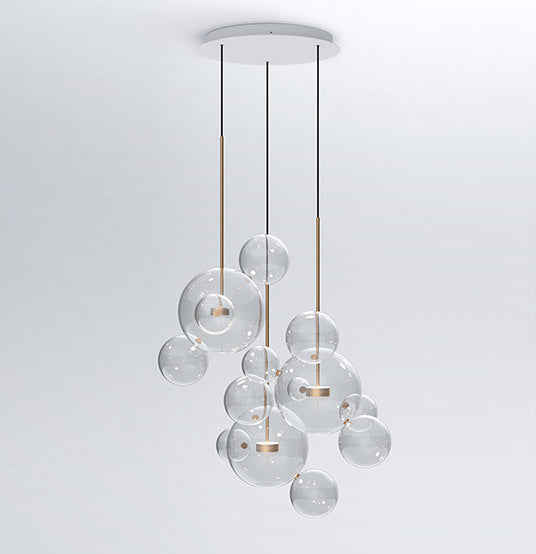 Mickey Bubble Glass Chandelier LED – Modern Living Room, Bedroom & Dining Light