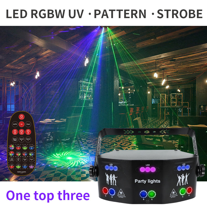 Multicolor Rotating KTV Atmosphere Light – Sound Activated Party Disco LED Lamp