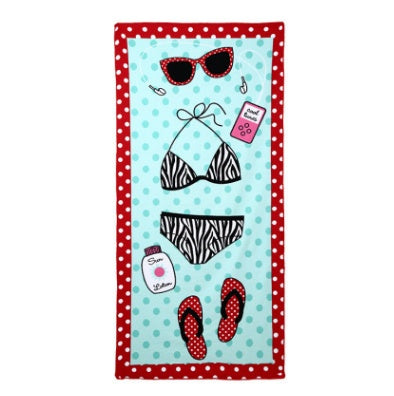 Flamingo Ice Cream Beach Towel Large Microfiber Quick Dry Summer Bath Camping Yoga Towel