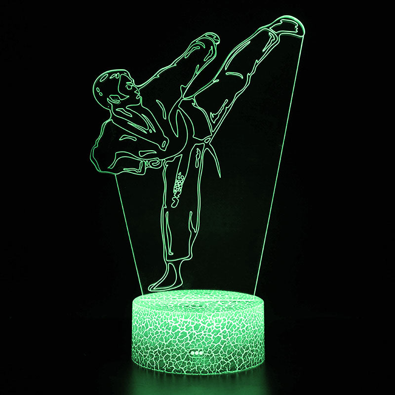 Sports 3D Night Light – LED Optical Illusion Lamp for Bedroom Decor