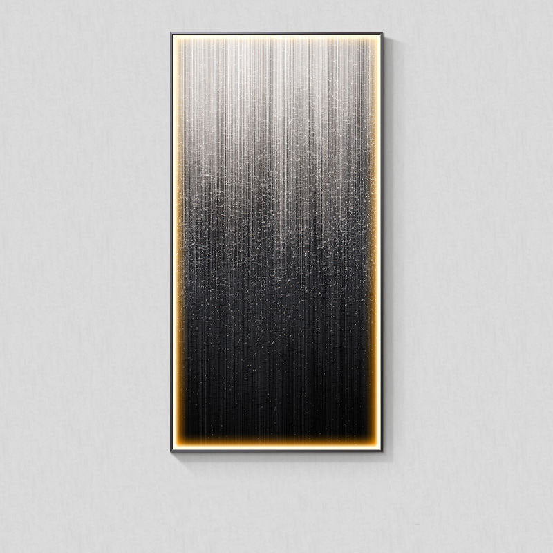 Modern Light Luxury Abstract Wall Art with LED Light Hanging Picture Decorative Wall Lamp for Living Room Home Decor