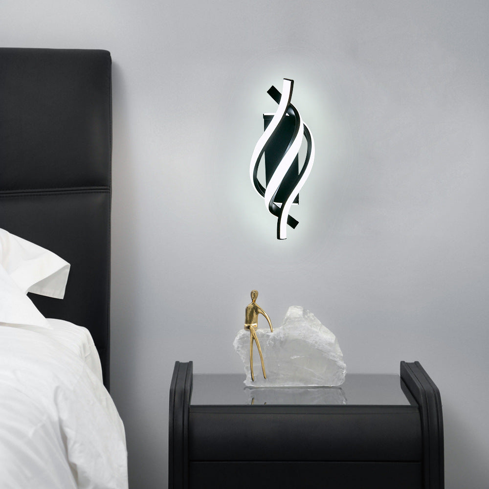 Minimalist Modern Aluminum Wall Lamp – Bedside Decorative LED Light for Bedroom