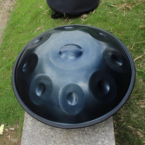 9 Tone 10 Inch Ethereal Carbon Steel Hand Drum Instrument Meditation Music Handpan Style Drum