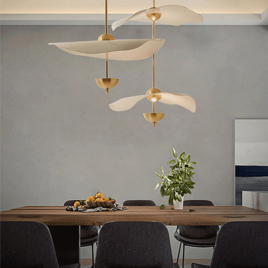 Acrylic Lotus Leaf Chandelier Window Hanging Pendant Light for Home Decor and Living Room Lighting