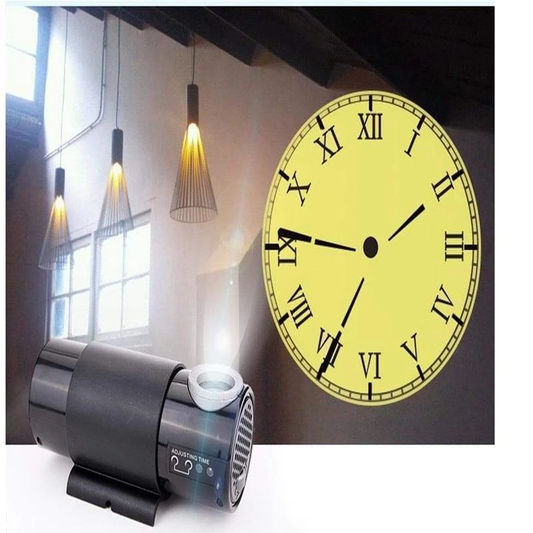 LED Projection Wall Clock Modern Digital Alarm Clock with Time Projection Ceiling Wall Display