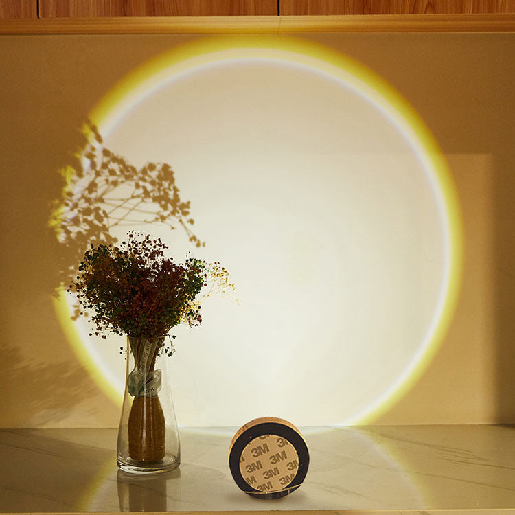 Wireless LED Closet Lights Battery Powered Under Cabinet Kitchen Lamp Sunset Nightlight Wall Light for Bedroom Furniture