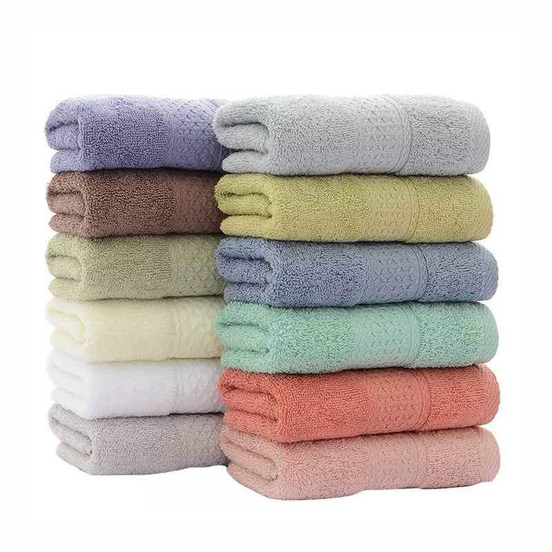 6-Piece Thick Absorbent Pure Cotton Towel Set Soft Bathroom Face Hand Bath Towels for Home Use