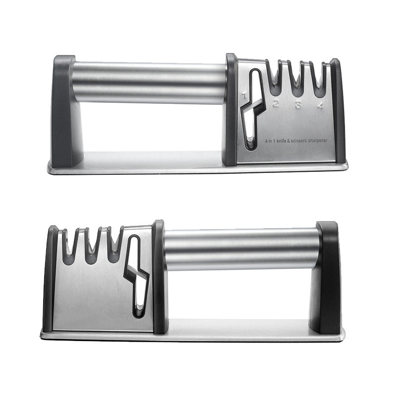 4-in-1 Knife Sharpener – 3 Stage Professional Kitchen Blade Sharpening Tool