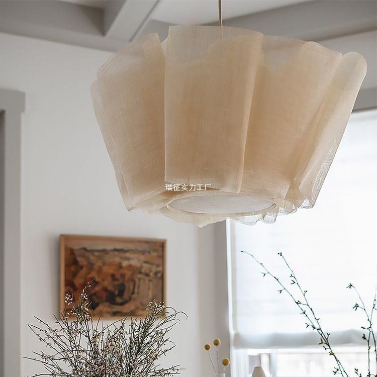 Handmade Modern Rustic Woven Chandelier – Unique Living Room Light