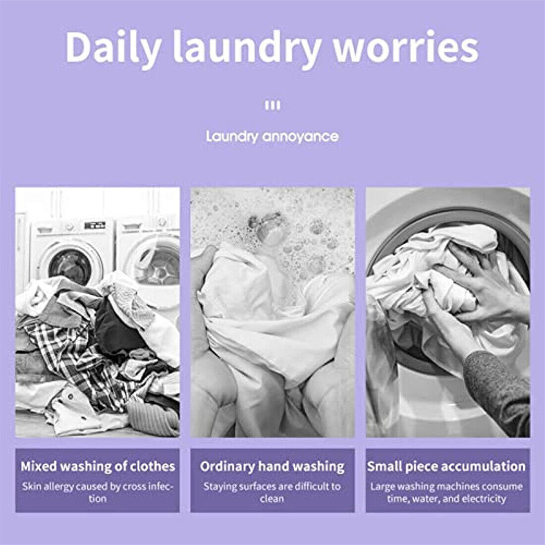 8L Portable Mini Washing Machine Foldable Design with Built-in Dryer Compact Laundry Washer for Travel and Home Use