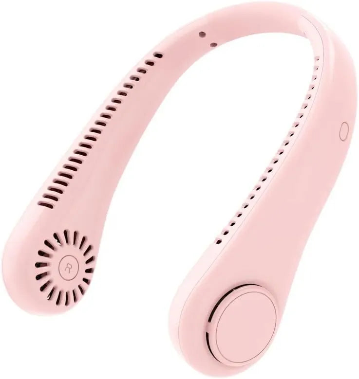 Portable Neck Fan Rechargeable 5-Speed Personal Wearable Fan with Neck Support Quiet Hands-Free Cooling for Travel