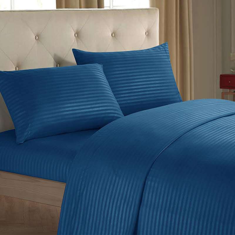 Luxury Mono Color Bedding Set Fitted Bed Sheets Soft Minimalist Bedroom Bedding Collection