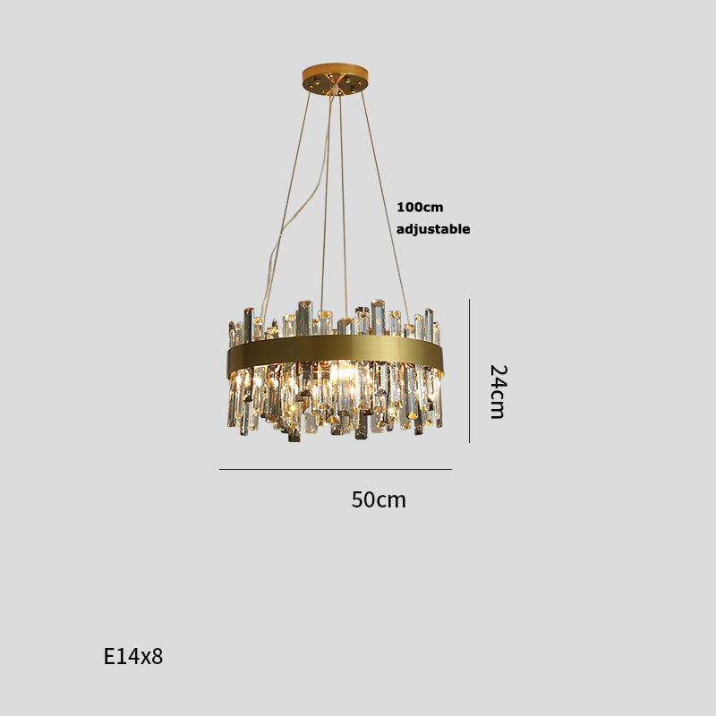 Simple Crystal Chandelier – Modern Living Room Ceiling Light
