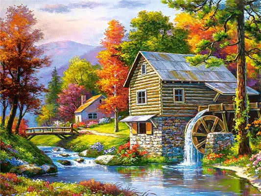 Home Decoration Landscape Diamond Painting Cross Stitch 5D DIY Full Drill Wall Art Kit