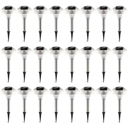 24 Pack Solar Garden Lights Outdoor Color Changing Pathway Lights IP44 Waterproof Landscape Lamps