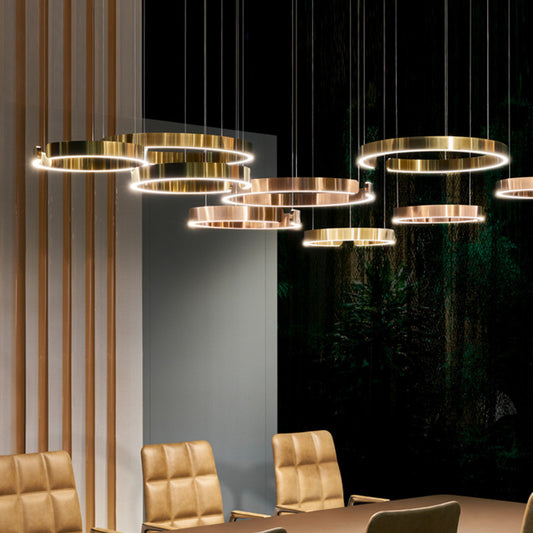 LED Full-Spectrum Chandelier – Modern Light Luxury Dining Room Lamp