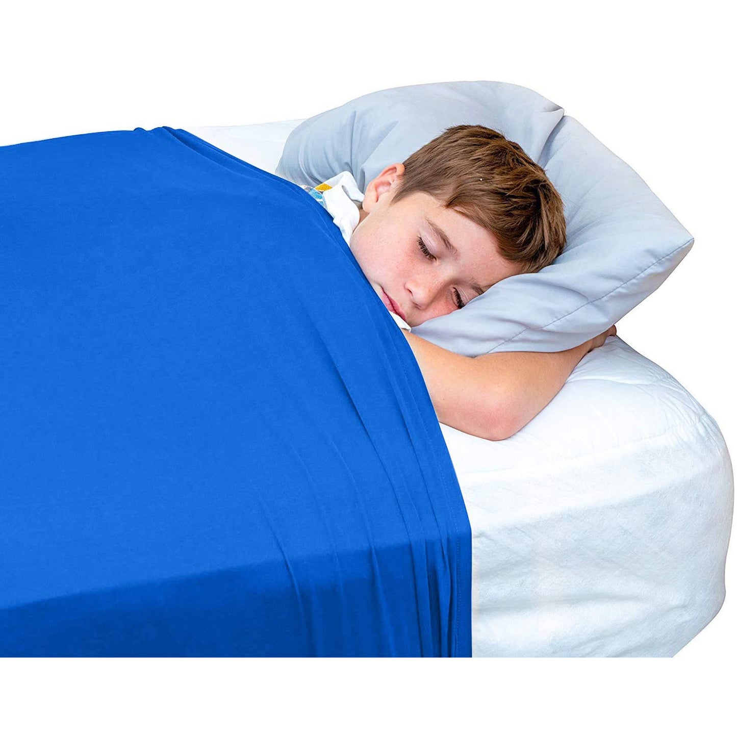 Children’s Sensory Compression Bed Sheet Blanket Soft Stretch Calming Weighted Sleep Blanket for Kids