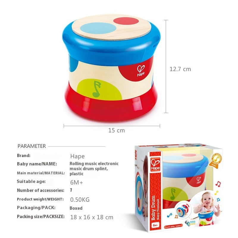 Smart Touch Electronic Drum Baby Music Drum Educational Interactive Kids Drum Toy with Sound Effects
