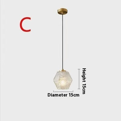 Modern Glass Chandelier Creative Restaurant Bar Simple Pendant Light Fixture Home Decor Lighting