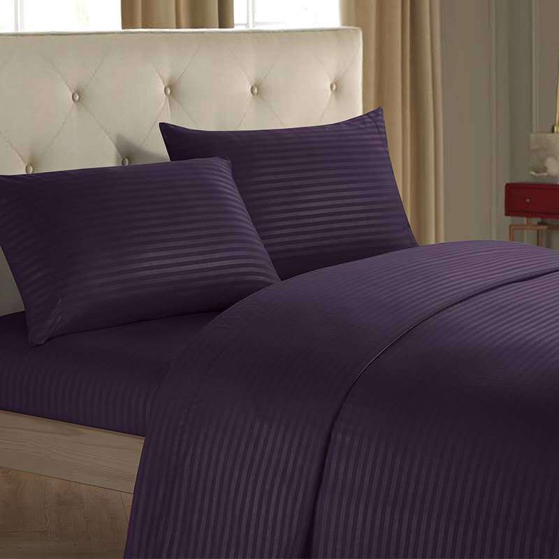 Luxury Mono Color Bedding Set Fitted Bed Sheets Soft Minimalist Bedroom Bedding Collection