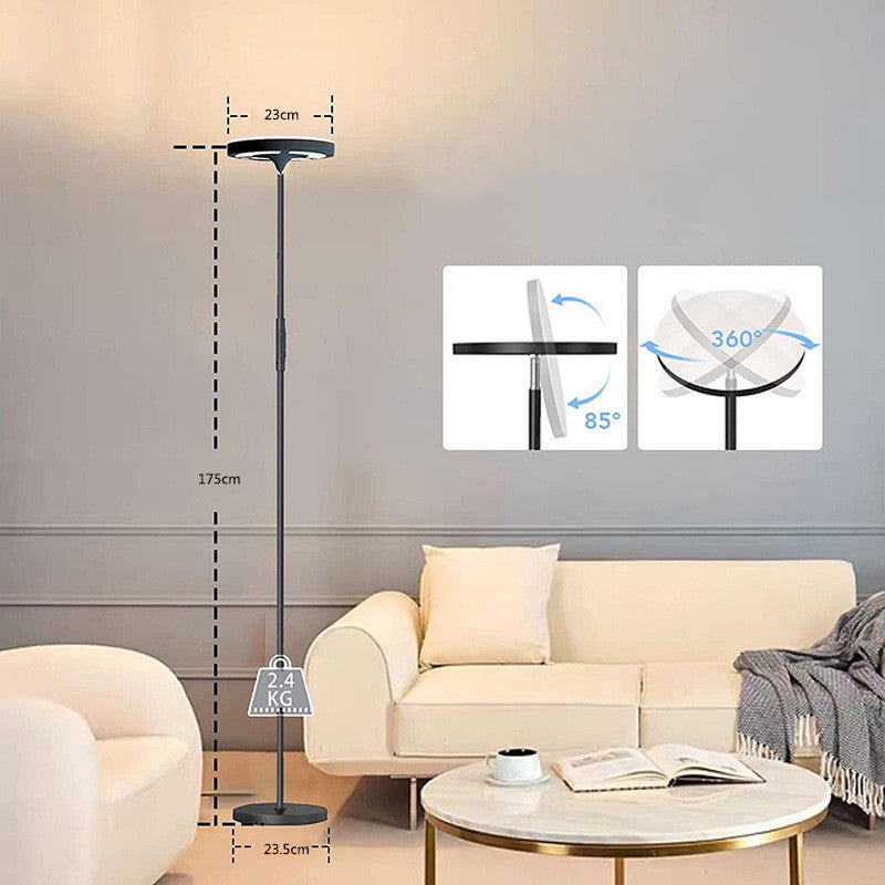 LED Adjustable Color Floor Lamp with Remote Control Modern Reading Light for Living Room Bedroom