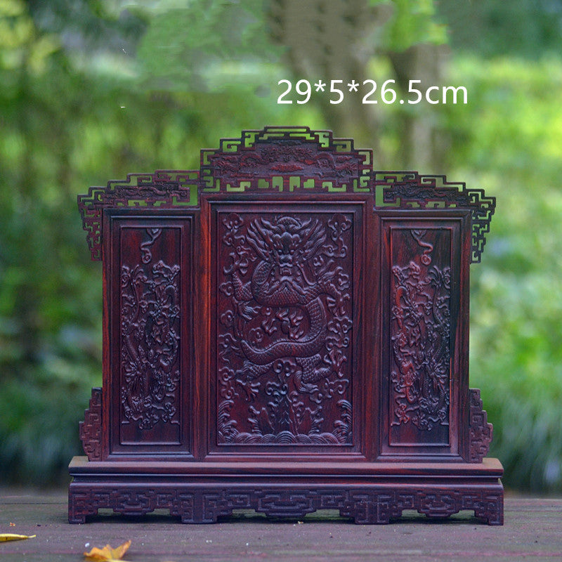 Red Rosewood Miniature Furniture Model Handmade Decorative Dollhouse Furniture Set Collectible Home Decor