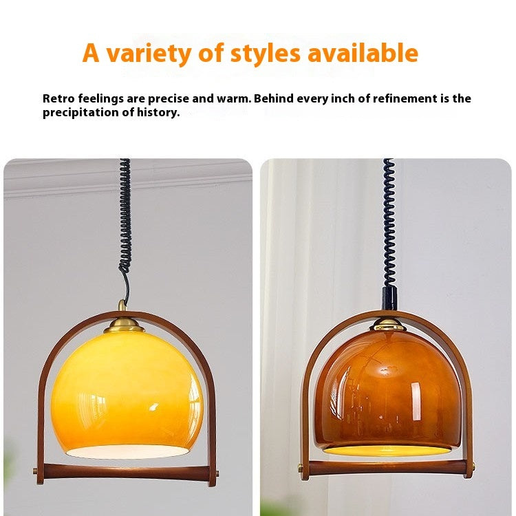 Vintage American Retro Chandelier – Retractable Restaurant & Bedroom Light