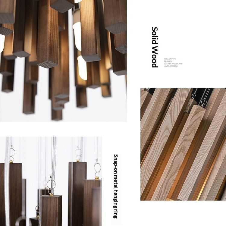 Modern Minimalist Chandelier – New Chinese Style Living, Dining & Tea Room Lamp