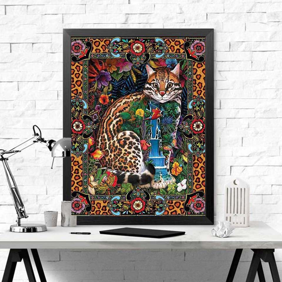 Cartoon Cat Diamond Painting Embroidery Cross Stitch 5D DIY Full Drill Wall Art Decor Kit