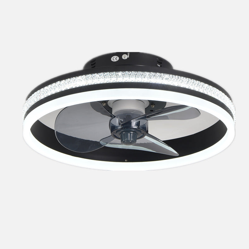 Invisible LED Ceiling Fan Light Bedroom Living Room Modern Ceiling Lamp With Fan