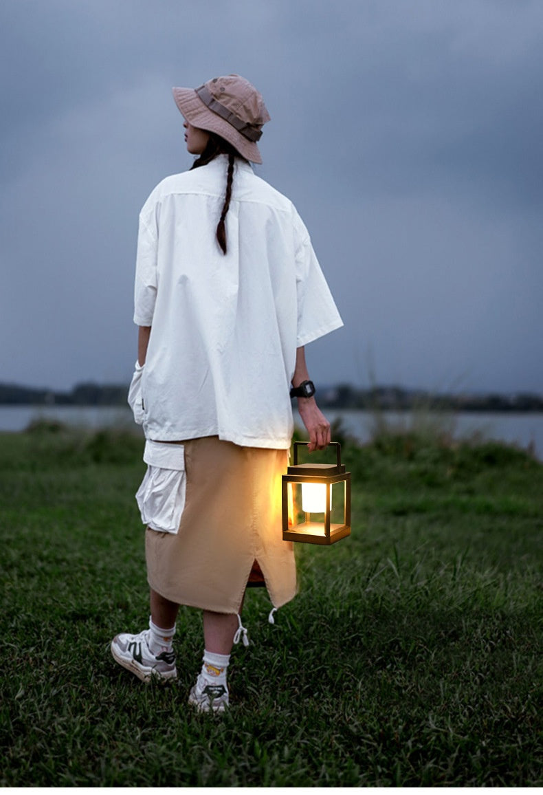Outdoor USB Handheld Multifunctional Rechargeable Ambient Light Portable Camping Emergency LED Lamp