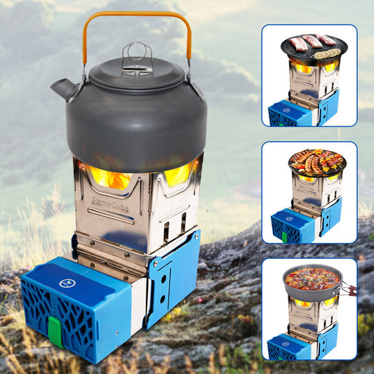 Fire Generator Electric Stove Folding Broiler Wood Stove for Camping Outdoor Cooking
