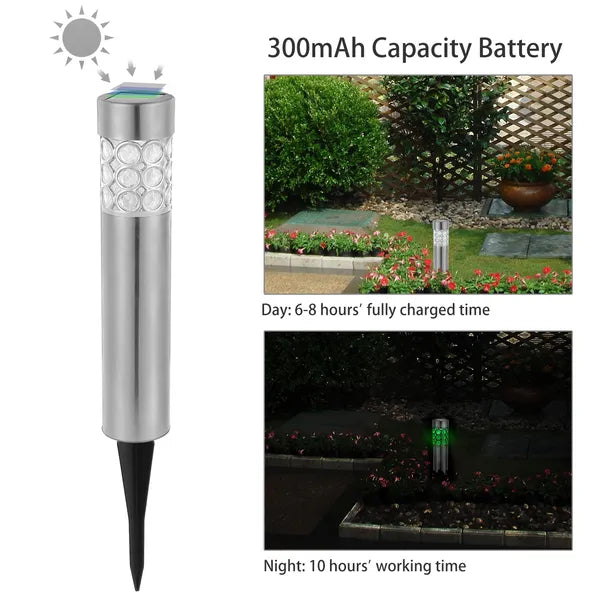Solarek 6-Pack Solar Garden Lights – RGB Color Changing IP44 Waterproof Outdoor Lawn & Landscape Lamps