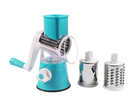 Hand Drum Rotary Grater – Manual Vegetable Slicer & Cheese Grinder