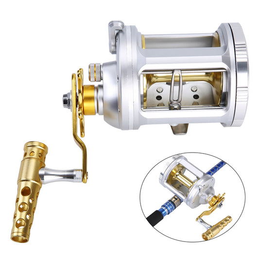 Metal Sea Fishing Reel – Durable Drum Spool for Saltwater Fishing