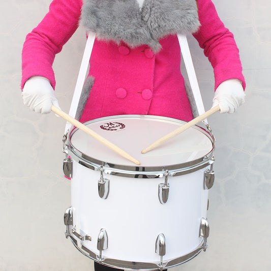 Mebet 14 Inch Stainless Steel Adjustable Snare Drum Professional Practice Drum Kit
