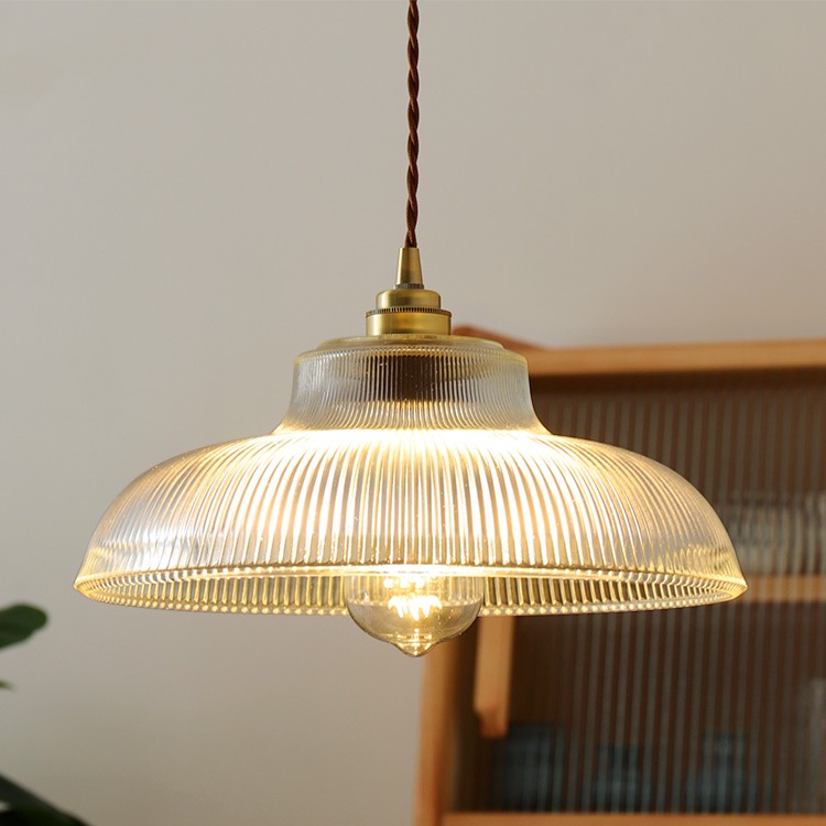 Japanese Vintage Brass Glass Chandelier – Nordic Restaurant & Bar Lighting
