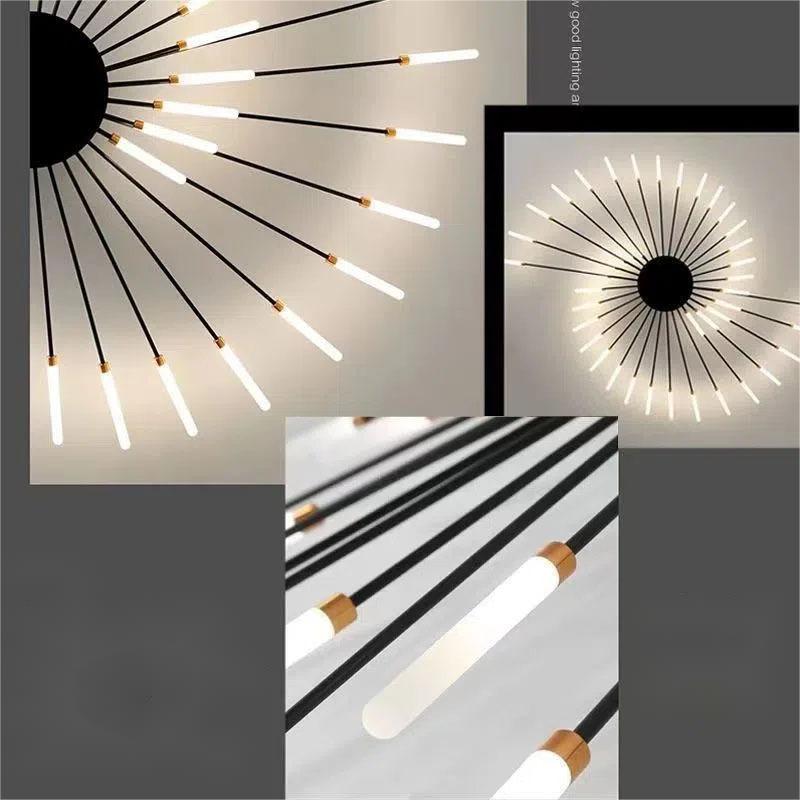 Iron Decorative Ceiling Light Modern Ceiling Lamp Living Room Bedroom Home Lighting Fixture