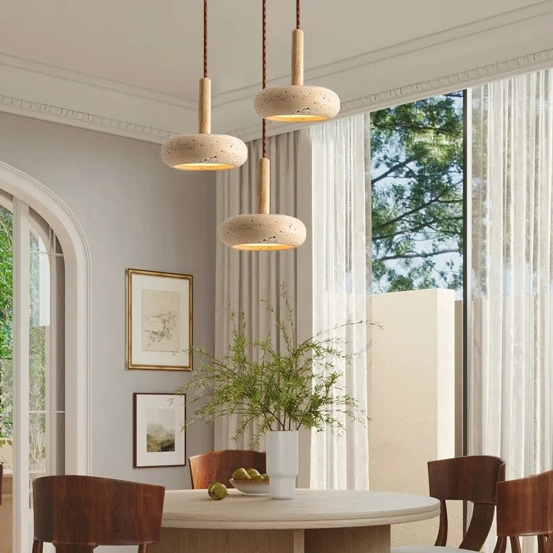 Huangdongshi Nordic Retro 3-Head Droplight – Small Pendant Lamp for Bar, Dining & Bedroom