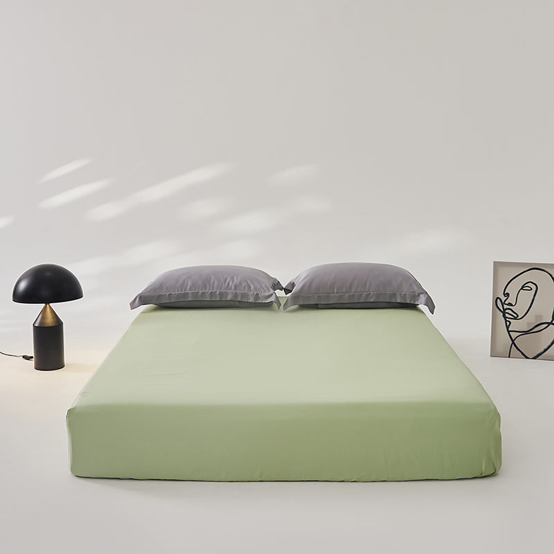 Single Bed Sheet Ice Silk Skin Friendly Pillowcase Soft Cooling Breathable Bed Linen Set