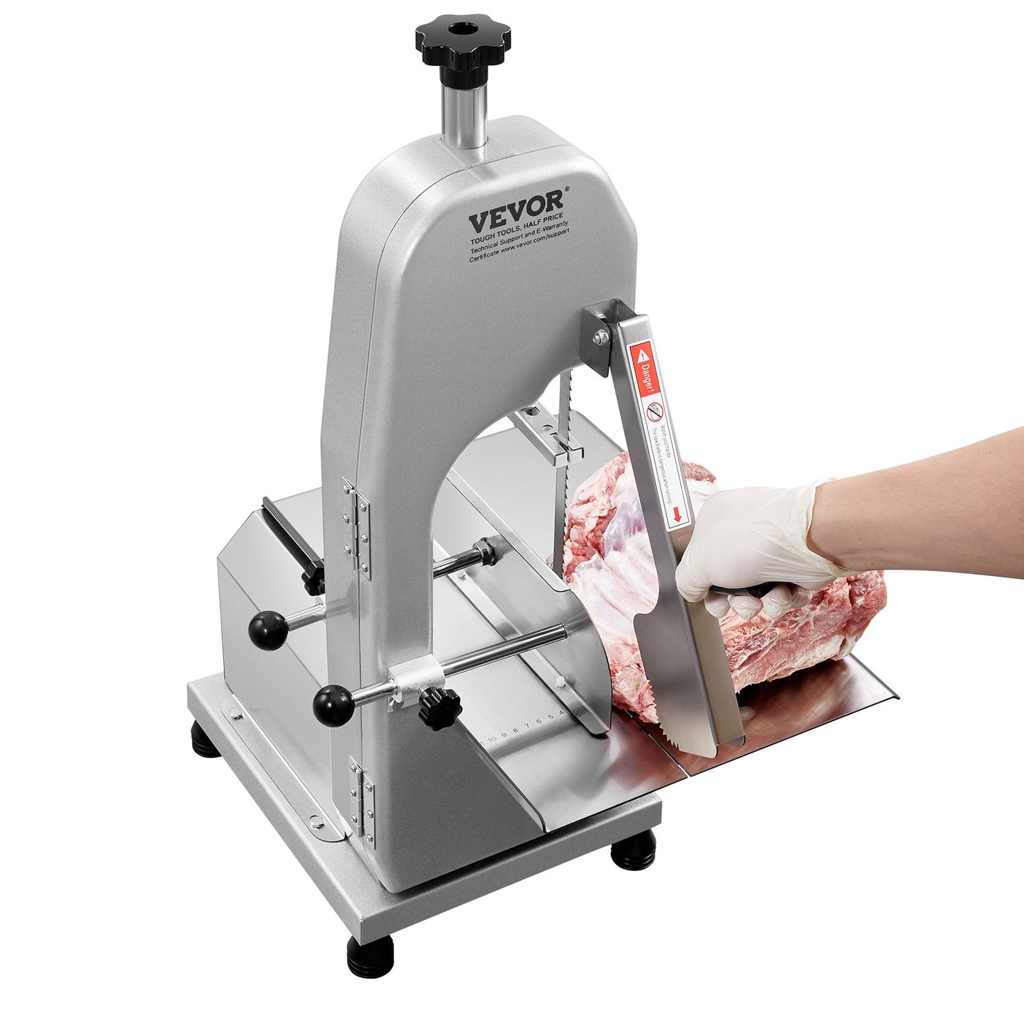 650W Commercial Electric Meat Bandsaw Stainless Steel Bone Saw Cutting Machine for Butchery Use