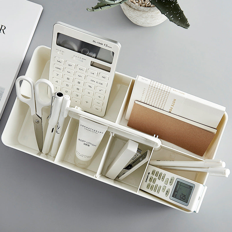Japanese Style Plastic Storage Basket – Bathroom & Desktop Organizer Sorting Bin