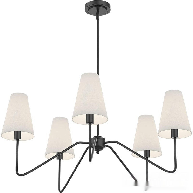 Industrial Retro Multi-Head Chandelier – Living Room Ceiling Light