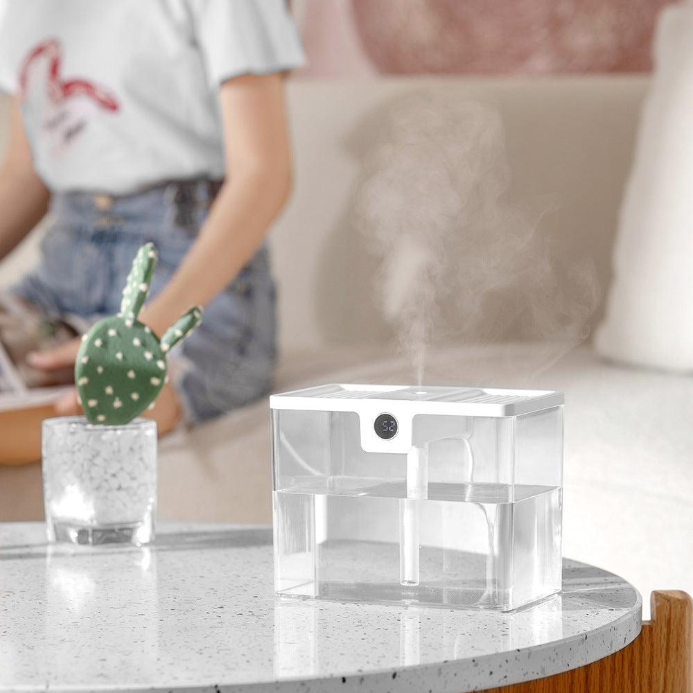 New 1.5L Large Capacity Simple Humidifier with Display Screen Ultrasonic Air Moisturizer for Home Bedroom Office Use