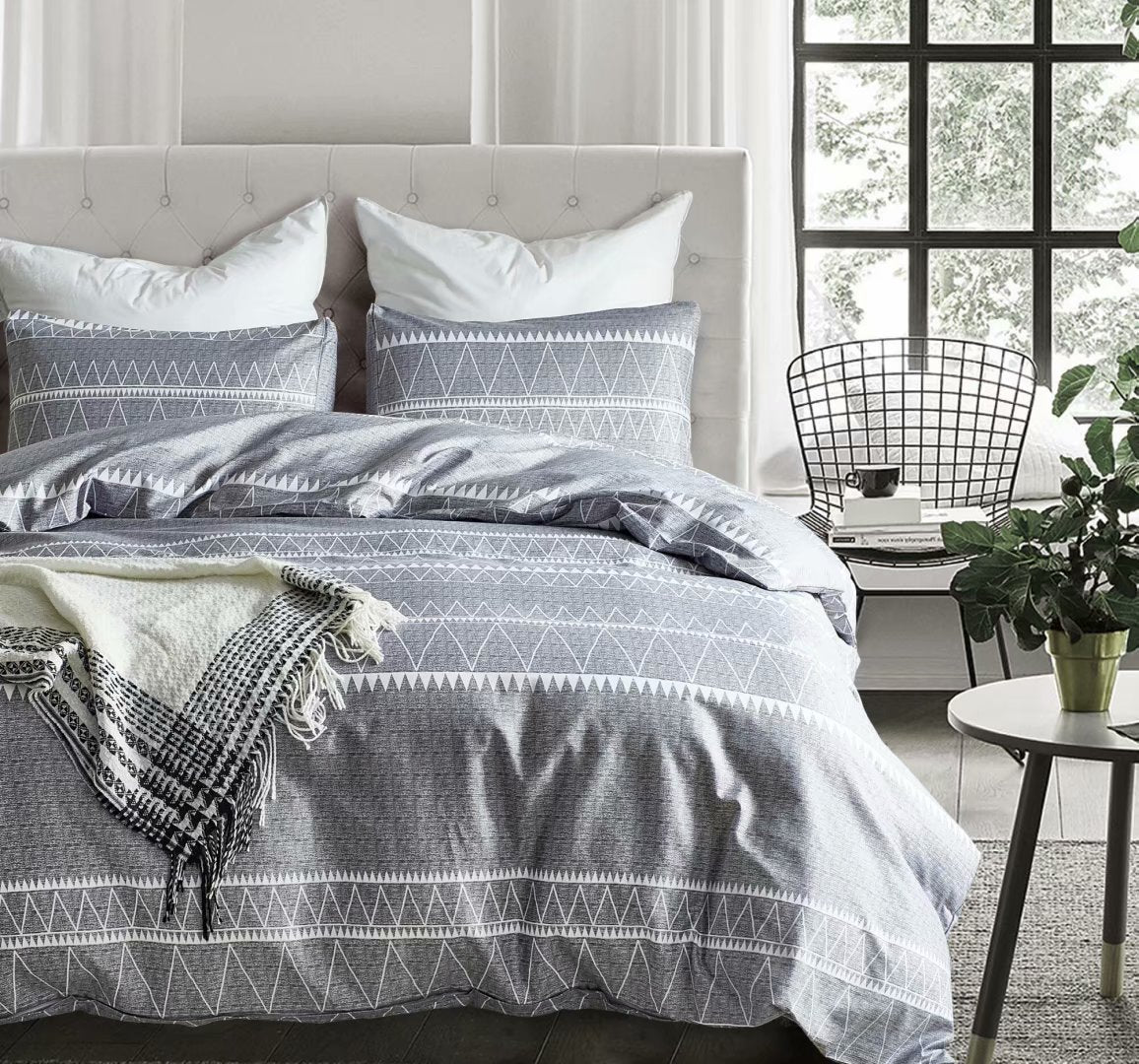 3-Piece Bedding Set Quilt Duvet Cover and Bed Sheets Soft Comforter Pillowcase Bed Set for Bedroom