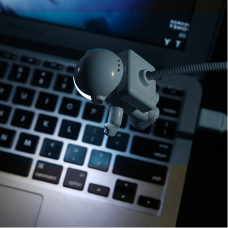 Astronaut LED Desk Lamp with USB Port Romantic Night Light for Kids Bedroom Decor