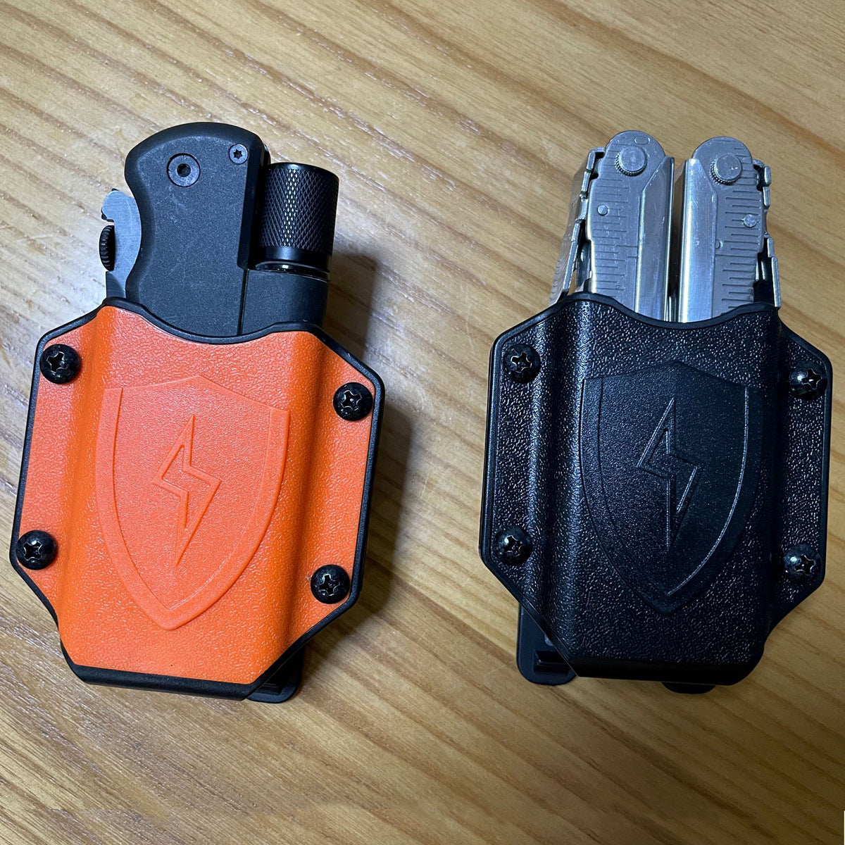 Tactical Folding Pliers Cutter Quick Pull Sleeve Multi Tool with Storage Cover for Outdoor Use